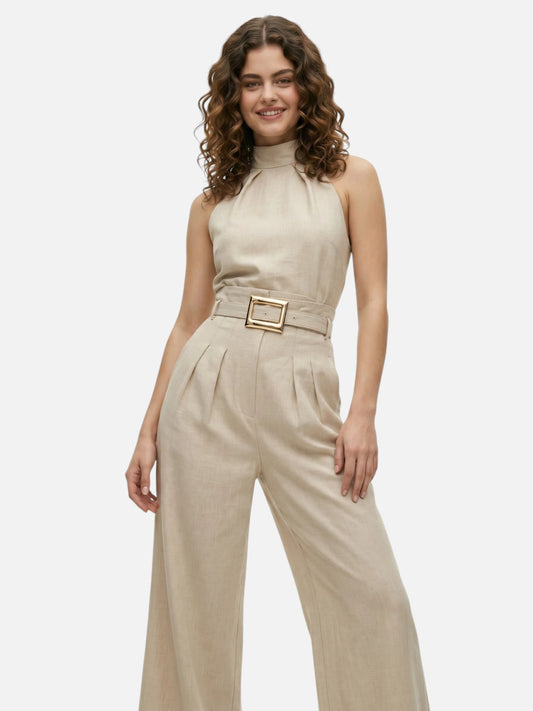 Montviro | Women’s Pleated Vest & Wide-Leg Co-Ord Set – Modern Sophistication