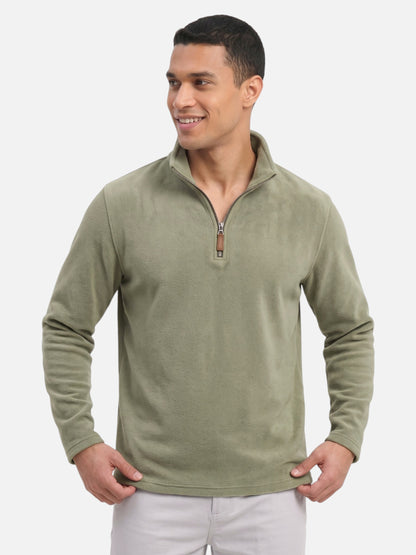 Montviro | Men's Fleece-Lined Quarter-Zip Jumper – Winter Warmth
