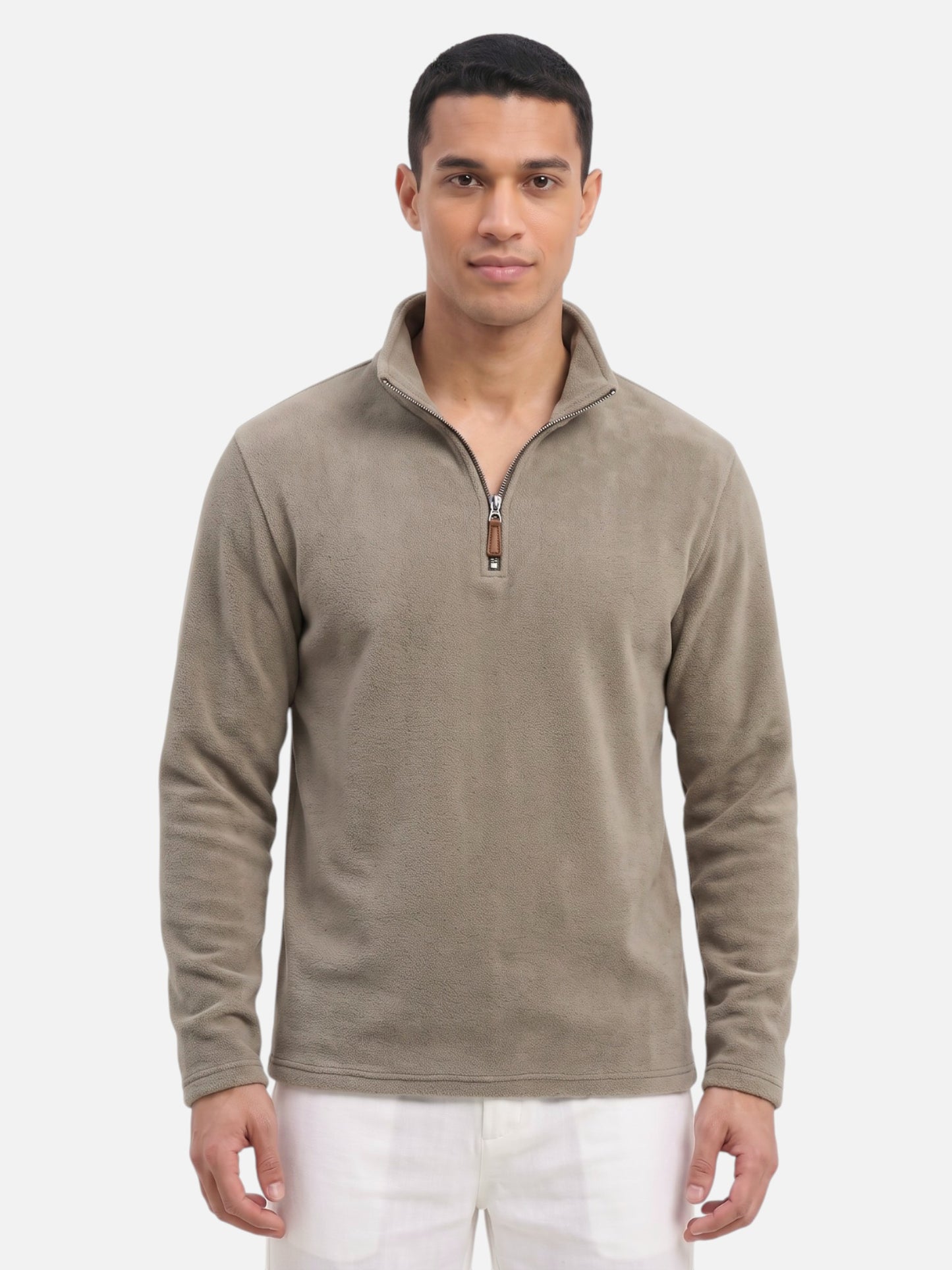 Montviro | Men's Fleece-Lined Quarter-Zip Jumper – Winter Warmth