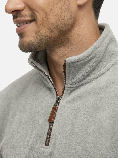 Montviro | Men's Fleece-Lined Quarter-Zip Jumper – Winter Warmth
