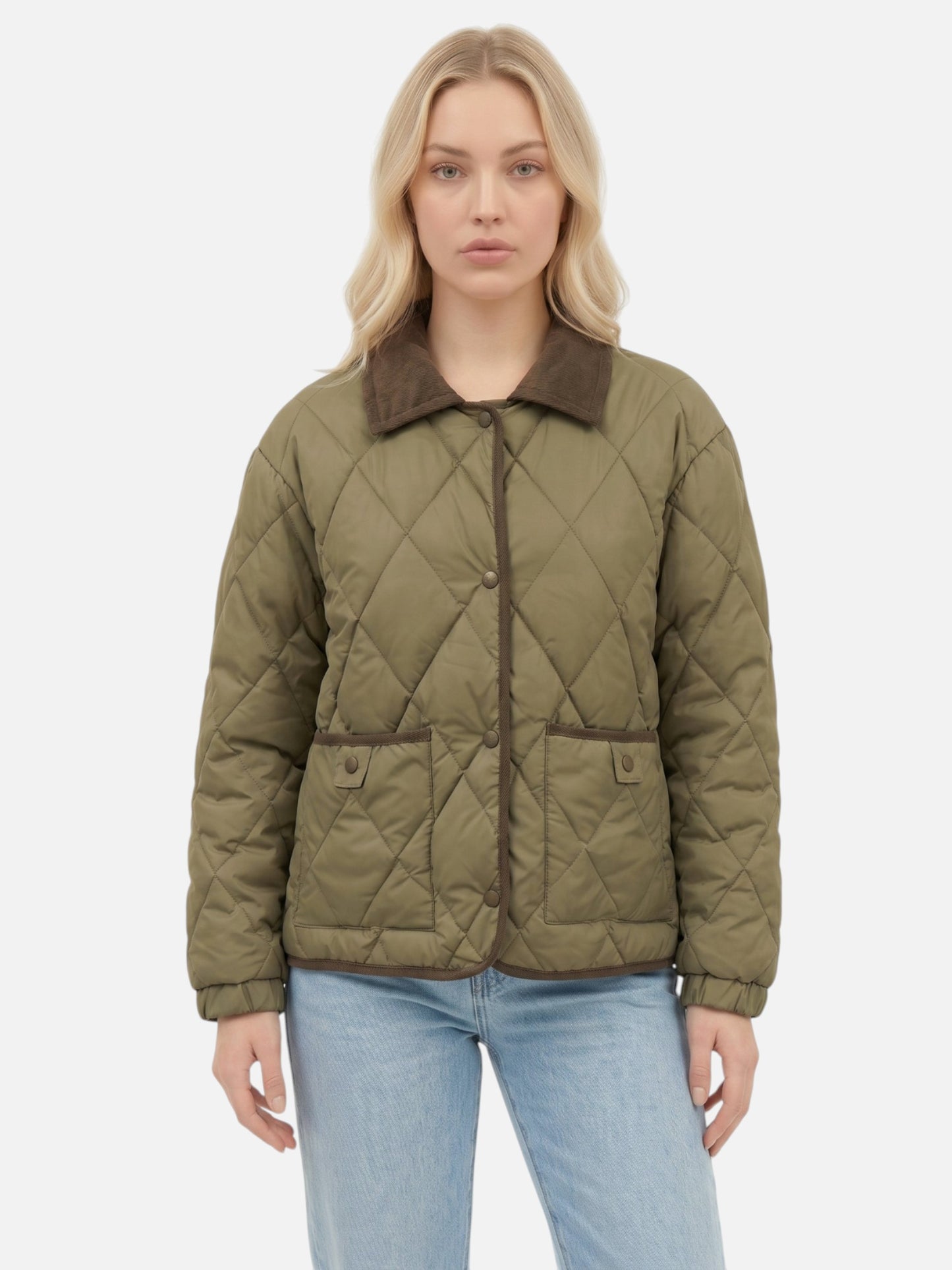 Montviro | Women's Diamond Quilted Puffer Jacket – Winter Warmth