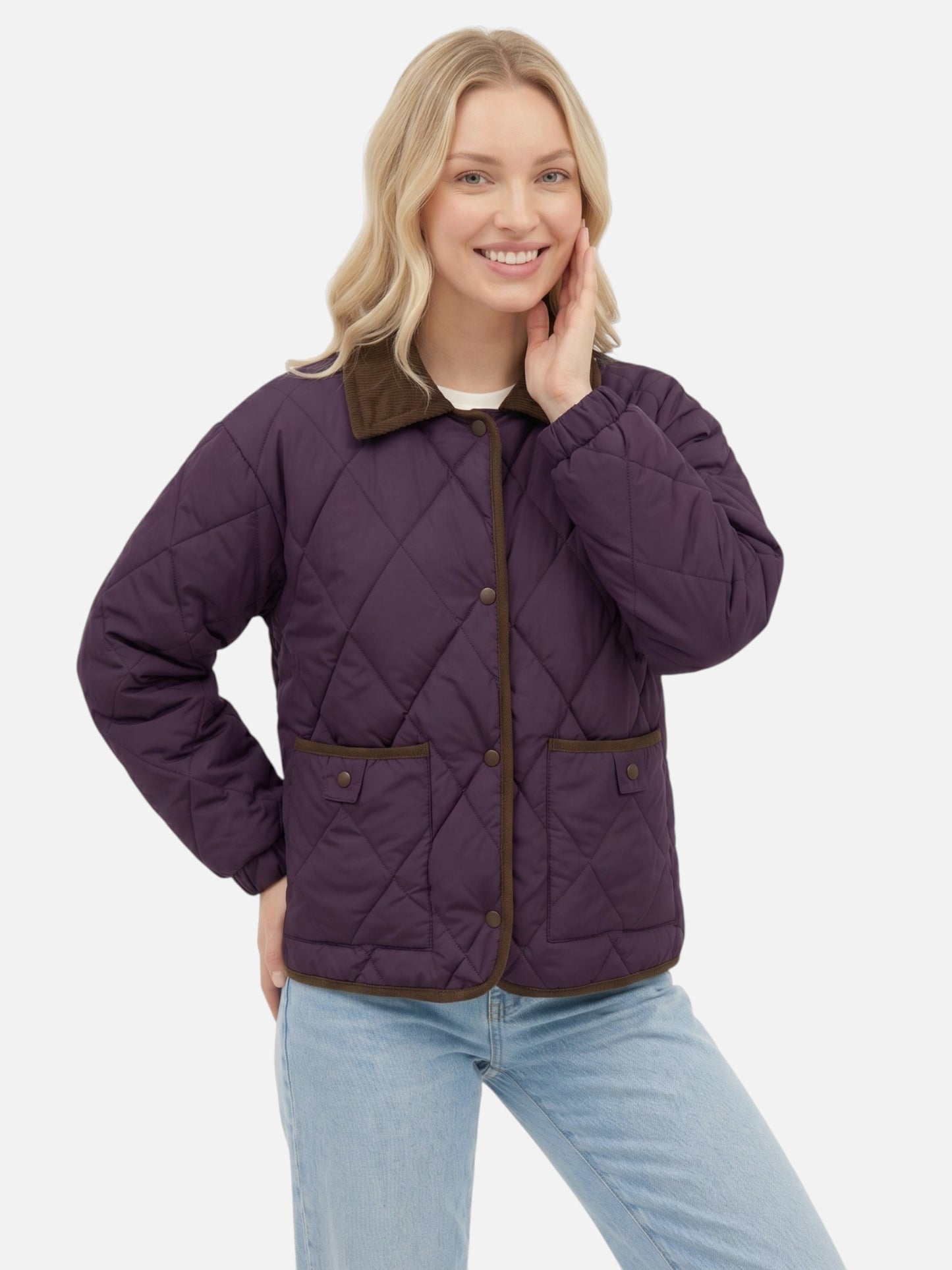 Montviro | Women's Diamond Quilted Puffer Jacket – Winter Warmth