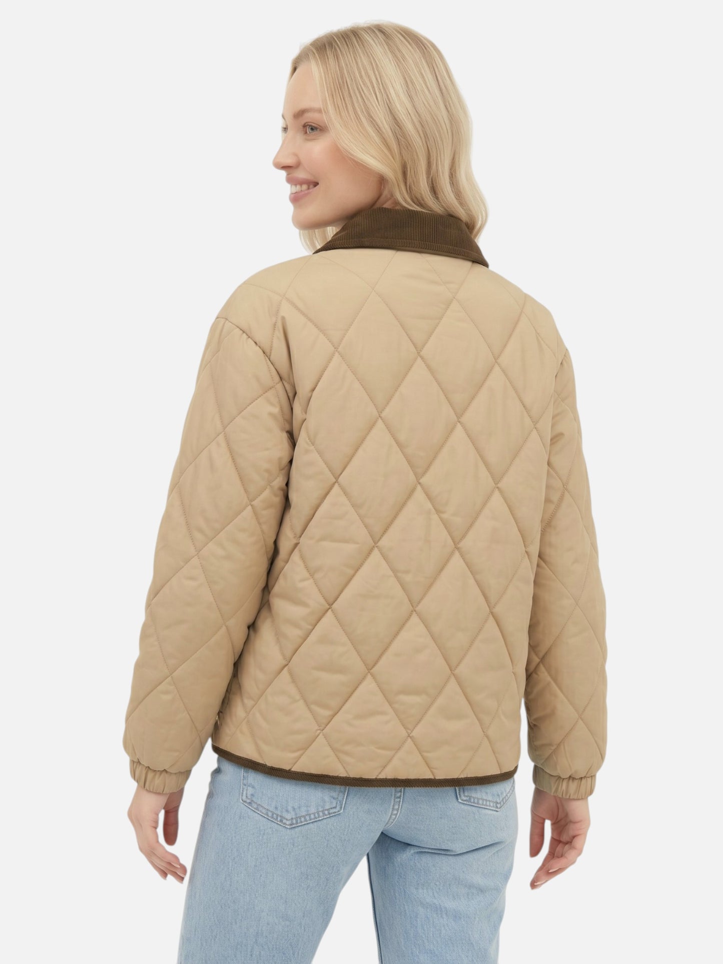 Montviro | Women's Diamond Quilted Puffer Jacket – Winter Warmth