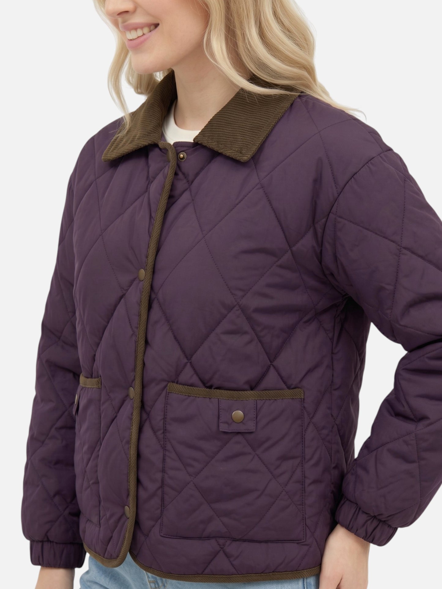 Montviro | Women's Diamond Quilted Puffer Jacket – Winter Warmth