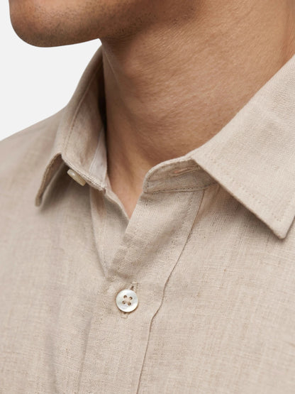 Montviro | Men’s Breathable Shirt – Relaxed Linen Style