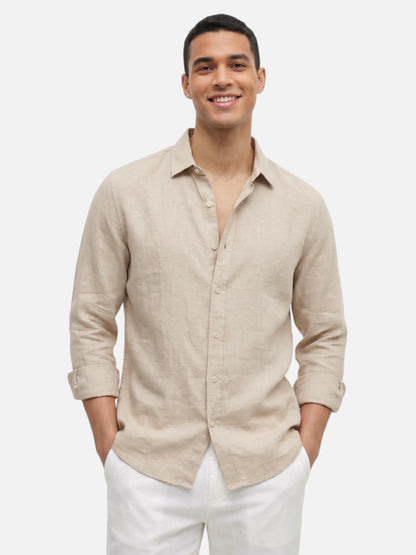Montviro | Men’s Breathable Shirt – Relaxed Linen Style