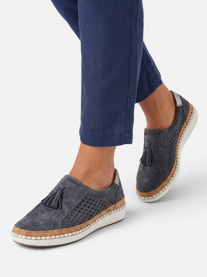 Montviro | Women’s Breathable Tassel Loafers – Casual Walking Shoes