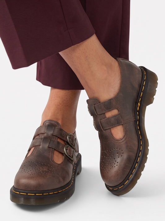 Montviro | Women’s Double Buckle Mary Jane Flats – Edgy Casual Style