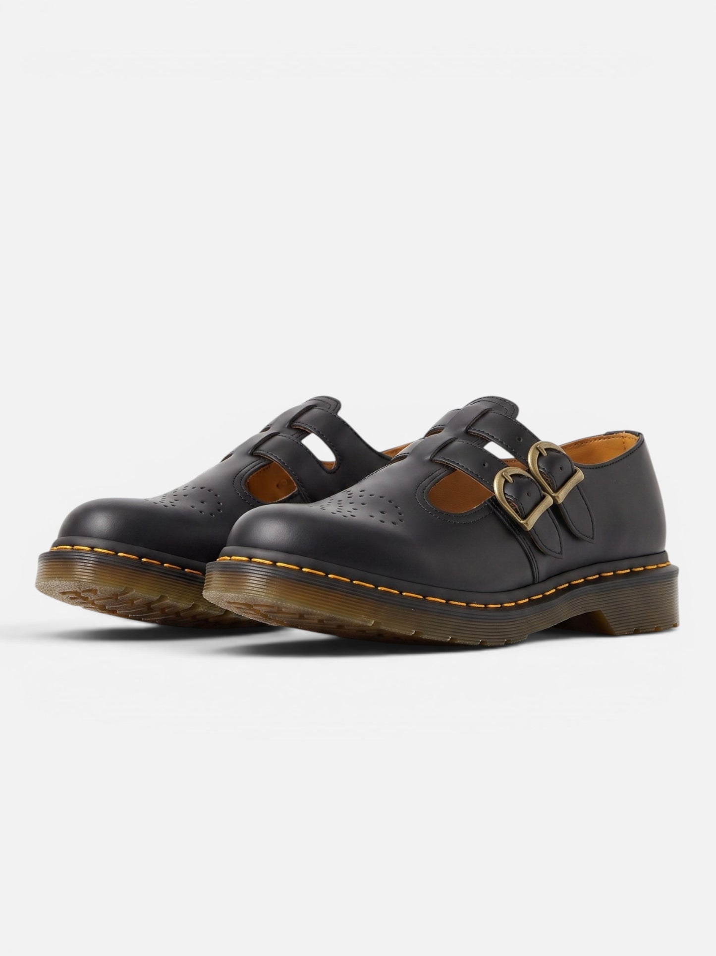 Montviro | Women’s Double Buckle Mary Jane Flats – Edgy Casual Style