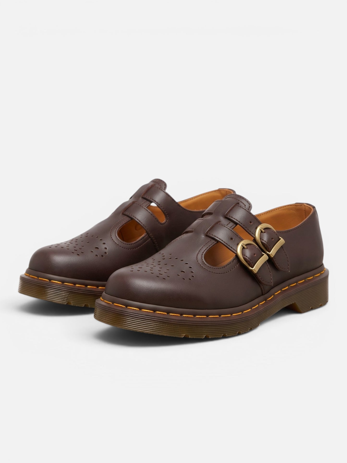 Montviro | Women’s Double Buckle Mary Jane Flats – Edgy Casual Style