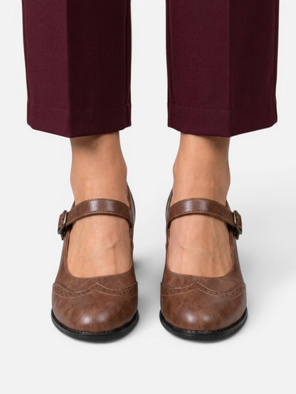 Montviro | Women’s Vintage Orthopedic Heels – Elegant Everyday Comfort