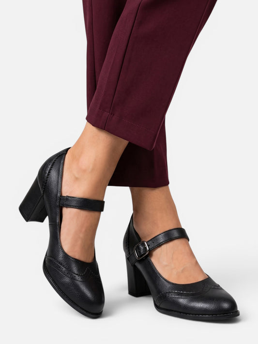 Montviro | Women’s Vintage Orthopedic Heels – Elegant Everyday Comfort