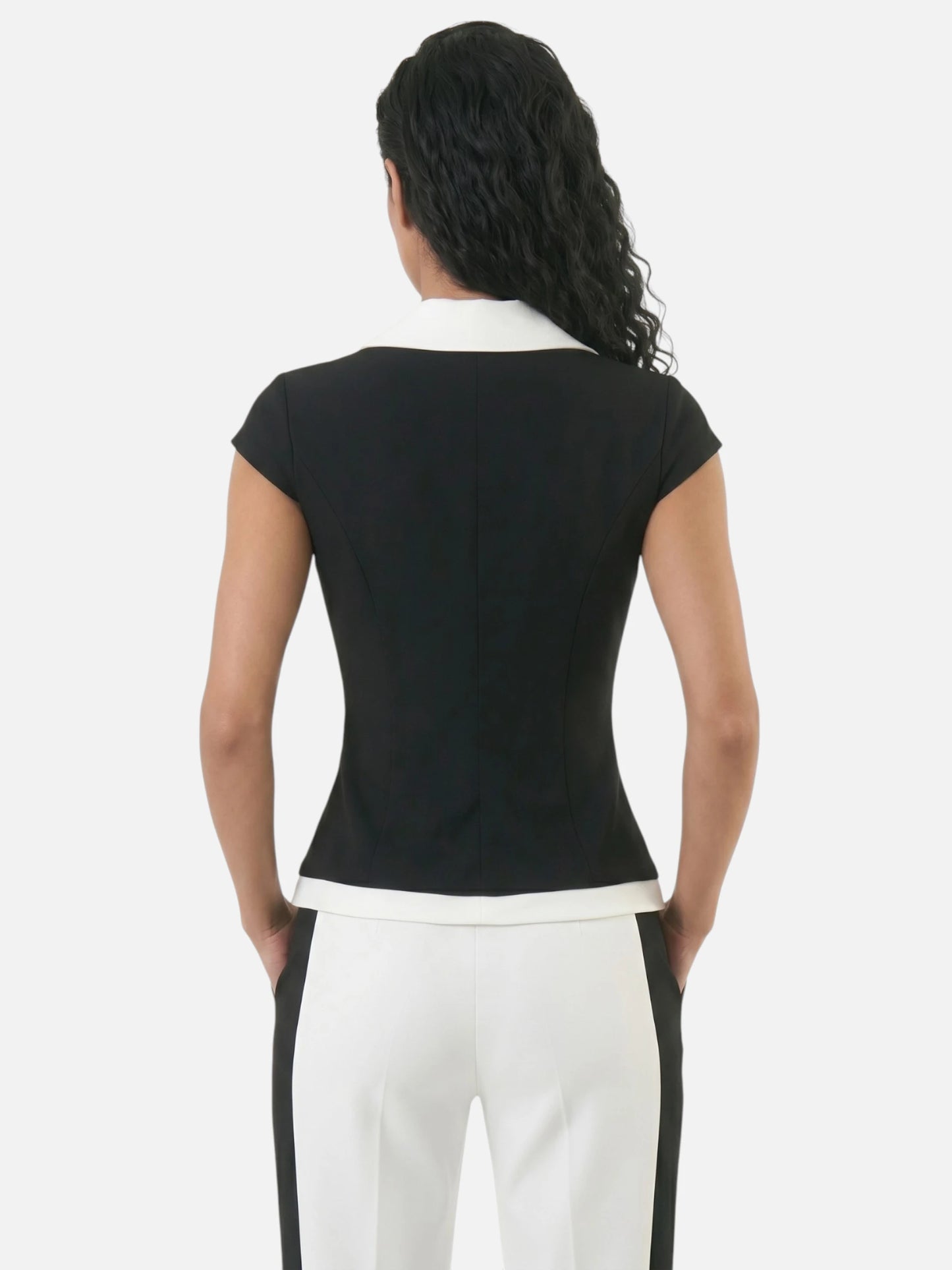 Montviro | Women’s Colour Block Two-Piece Set – Modern Tailored Style