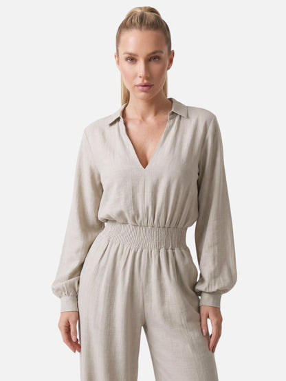 Montviro | Women’s Linen Blend Co-Ord Set – Effortless Elegance