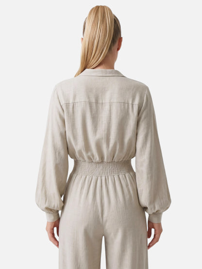 Montviro | Women’s Linen Blend Co-Ord Set – Effortless Elegance