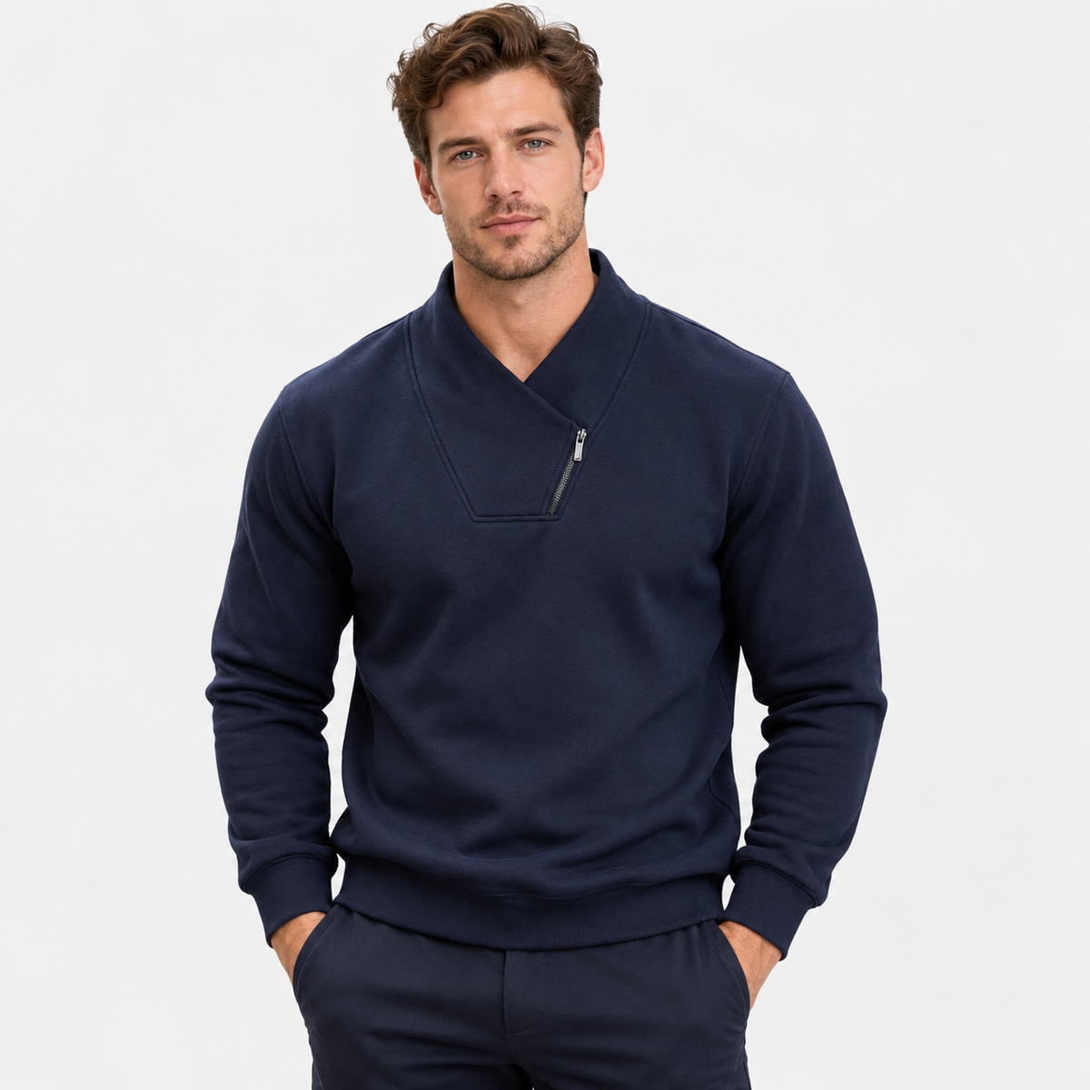 Montviro | Men’s Half Zip Stretch Pullover Sweatshirt Casual Performance Top