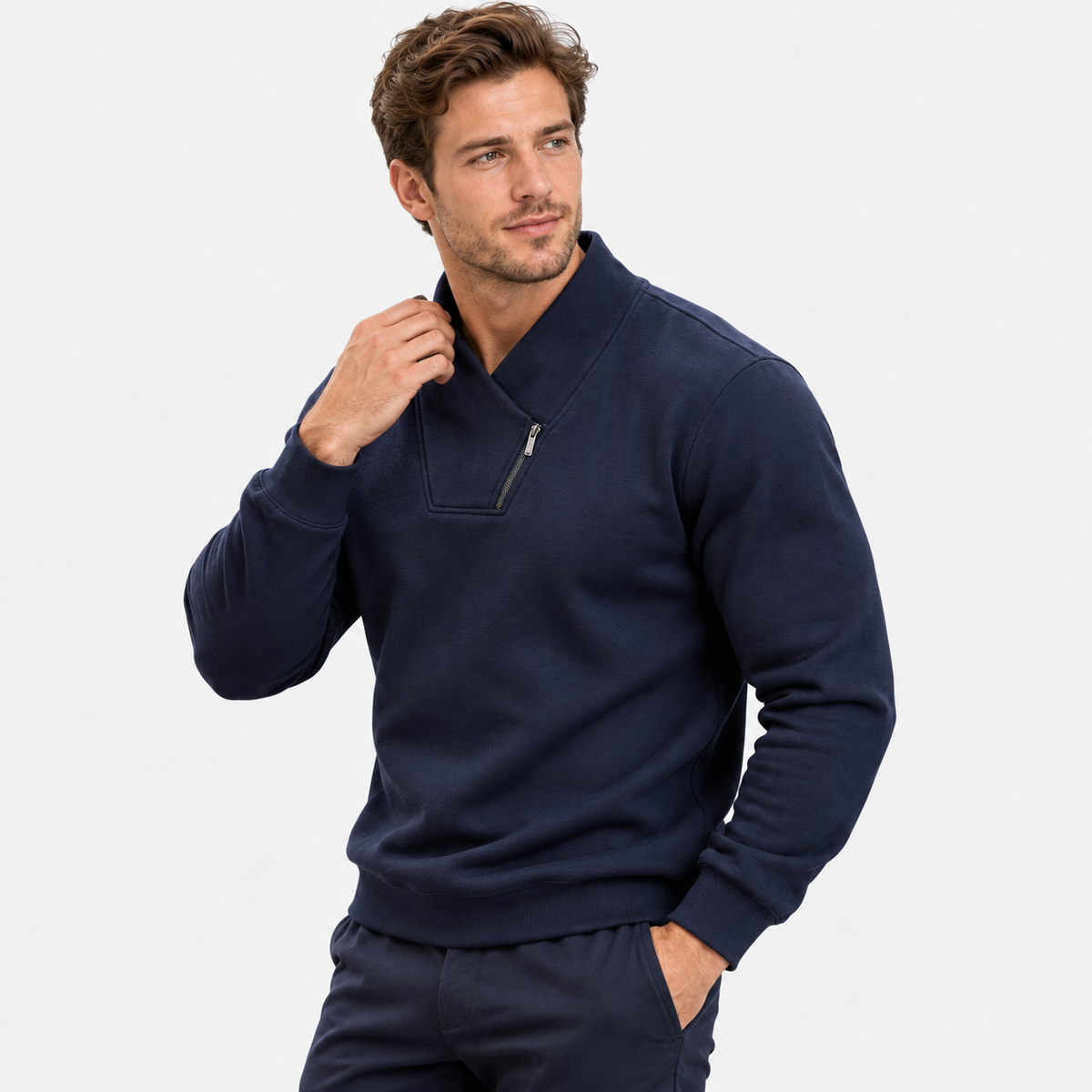 Montviro | Men’s Half Zip Stretch Pullover Sweatshirt Casual Performance Top