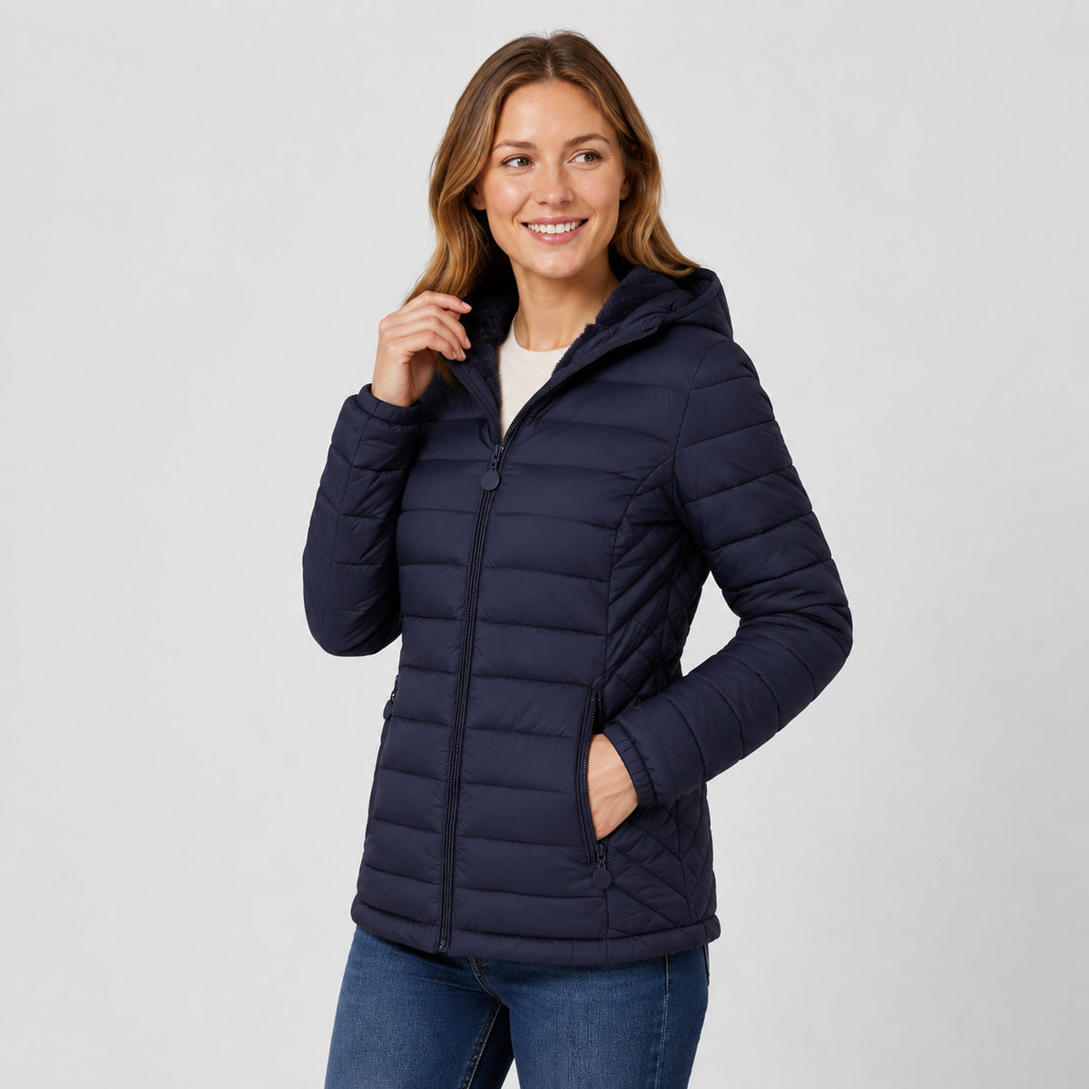 Montviro | Women's Hooded Padded Coat - Lightweight Casual Outerwear