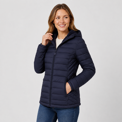 Montviro | Women's Hooded Padded Coat - Lightweight Casual Outerwear