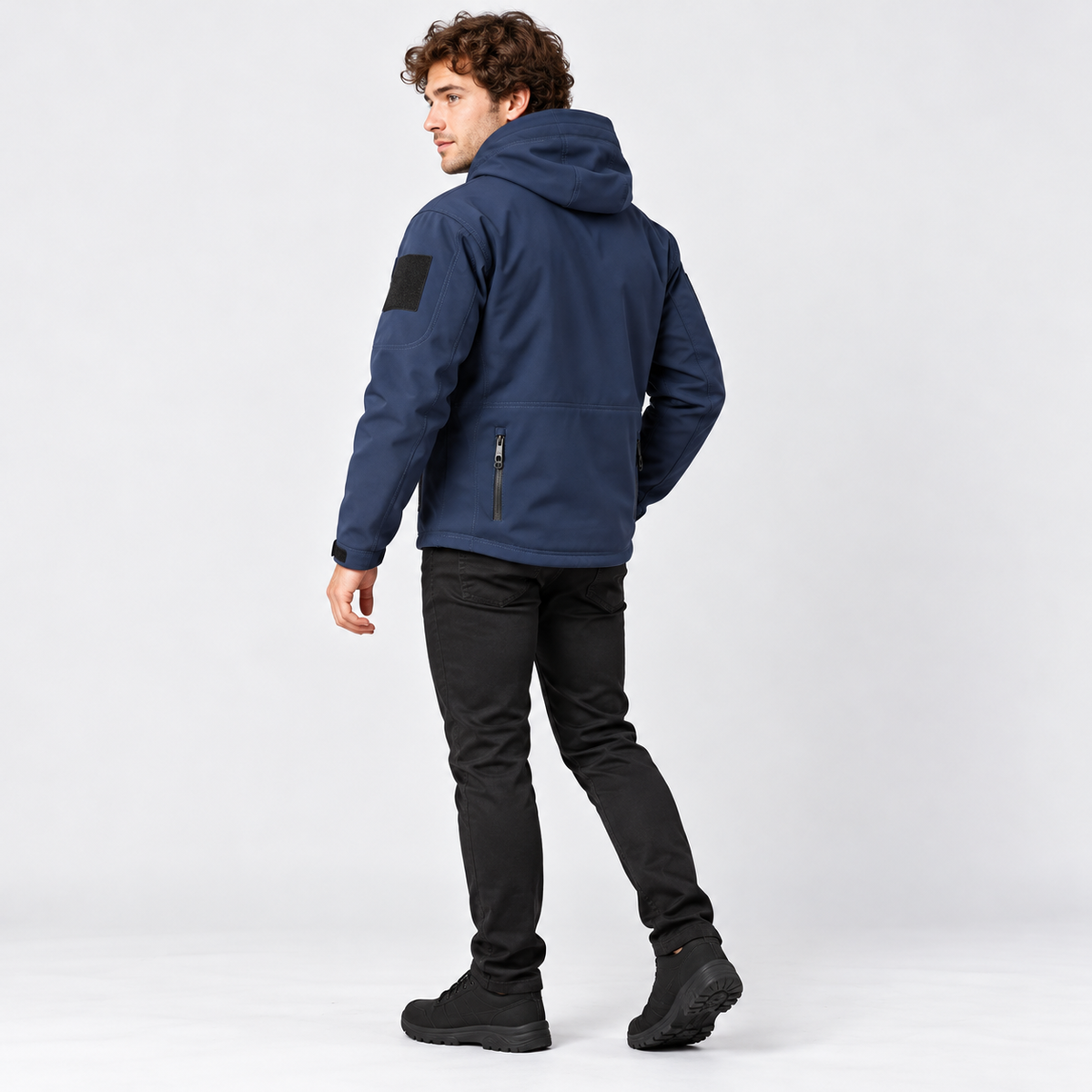 Montviro | Men's Softshell Jacket Fleece Lined Hooded Windproof Coat