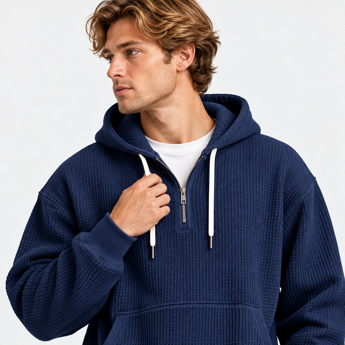 Montviro | Men's Hooded Two Piece Set Knit Casual Fall Winter Outfit