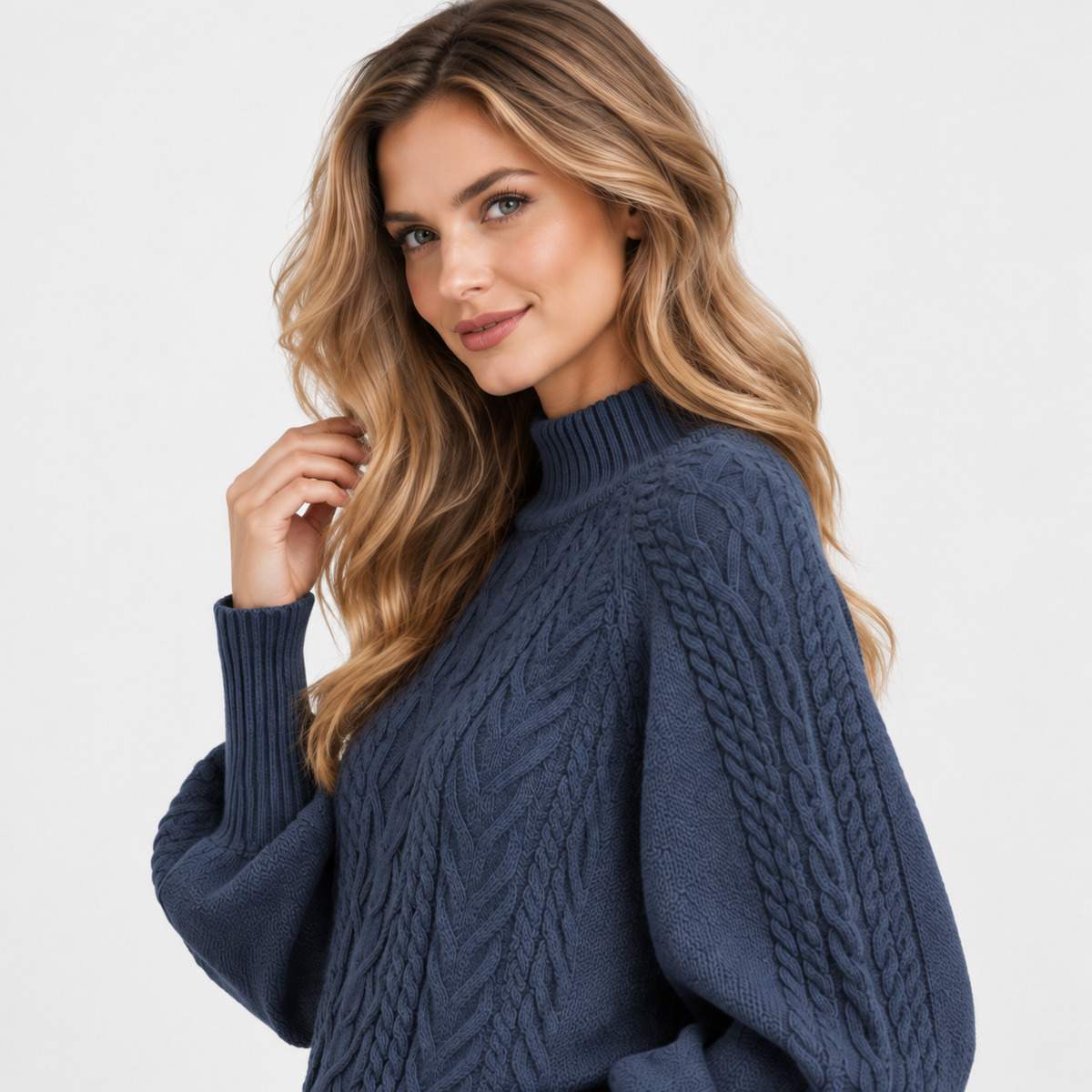 Montviro | Women’s Half Turtleneck Sweater Solid Color Casual Knitwear