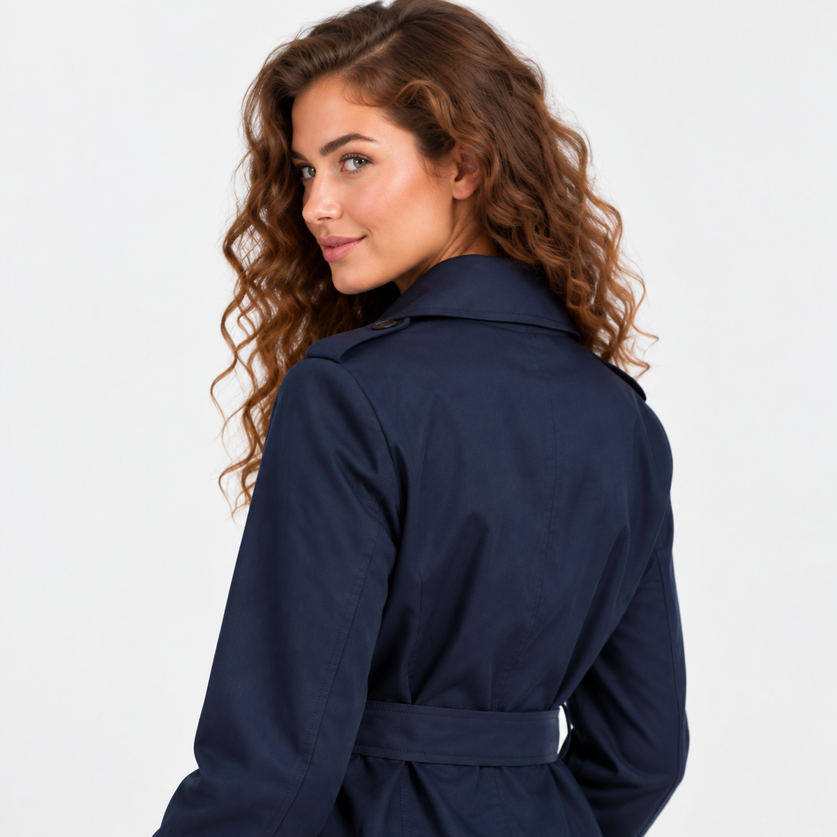 Montviro | Women’s Trench Coat Belted Waist Lapel Outerwear
