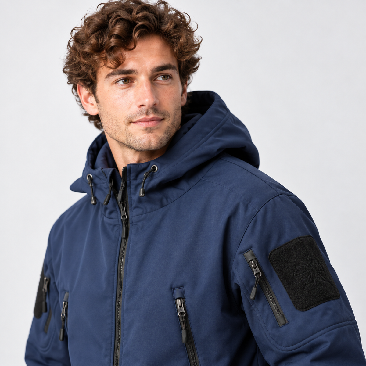 Montviro | Men's Softshell Jacket Fleece Lined Hooded Windproof Coat