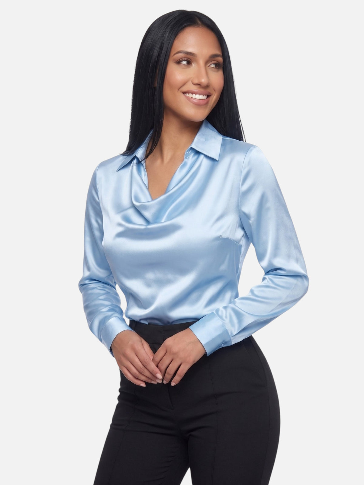 Montviro | Women’s Elegant Satin Blouse – Timeless Sophistication