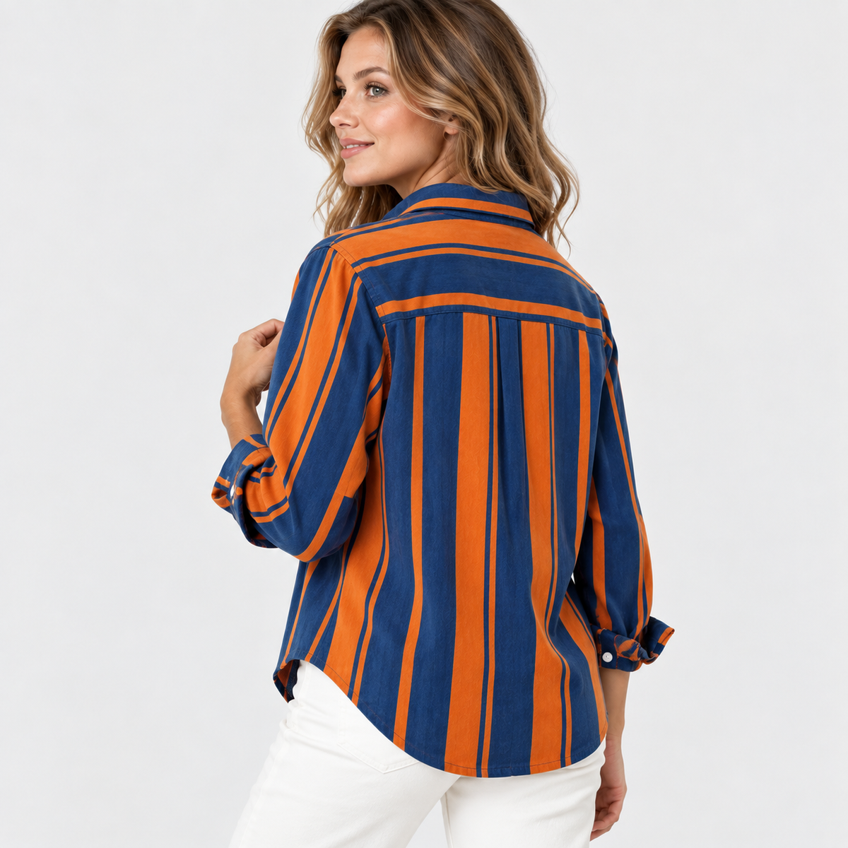 Montviro | Women’s Vintage Plaid Shirt Loose Fit Casual Fall Top