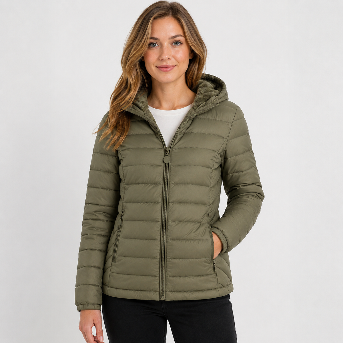 Montviro | Women's Hooded Padded Coat - Lightweight Casual Outerwear