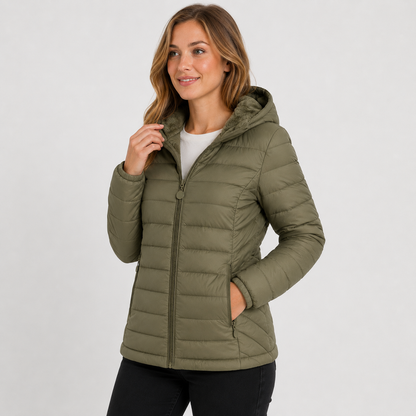 Montviro | Women's Hooded Padded Coat - Lightweight Casual Outerwear