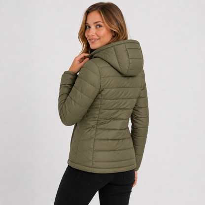 Montviro | Women's Hooded Padded Coat - Lightweight Casual Outerwear