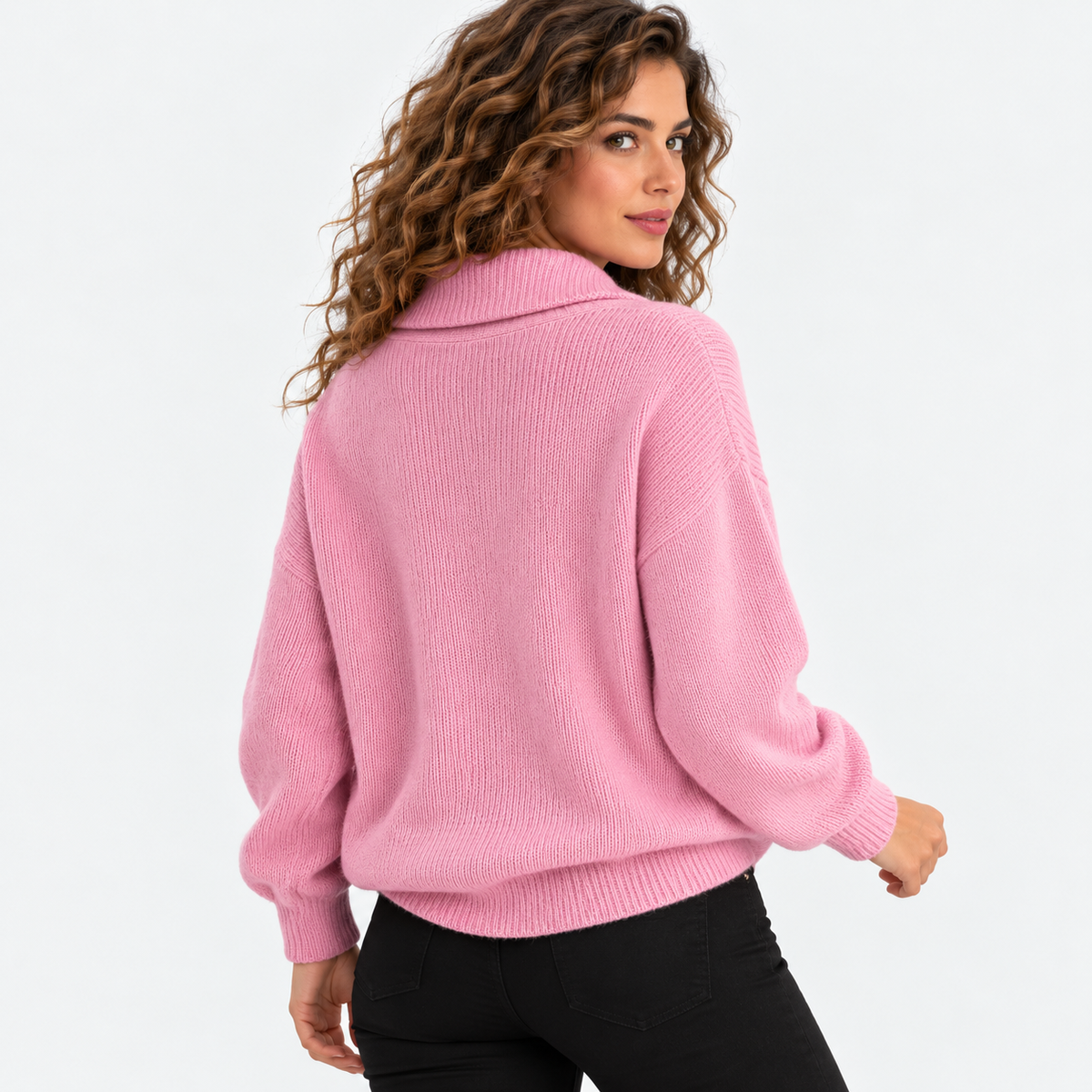 Montviro | Women's Oversized Knit Sweater with Shawl Collar
