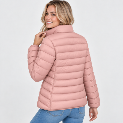 Montviro | Women's Stand Collar Jacket - Quilted Elegant Style