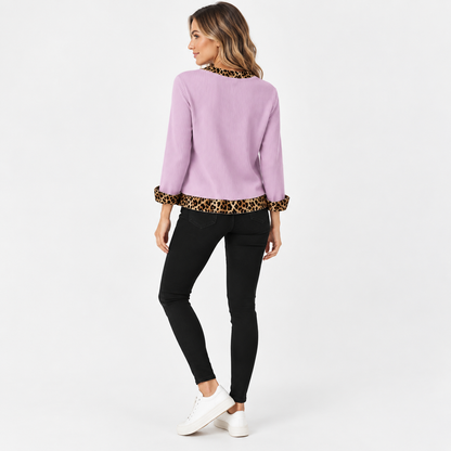 Montviro | Women’s Ribbed Texture Knit Top Relaxed Fit Spring Fall Wear