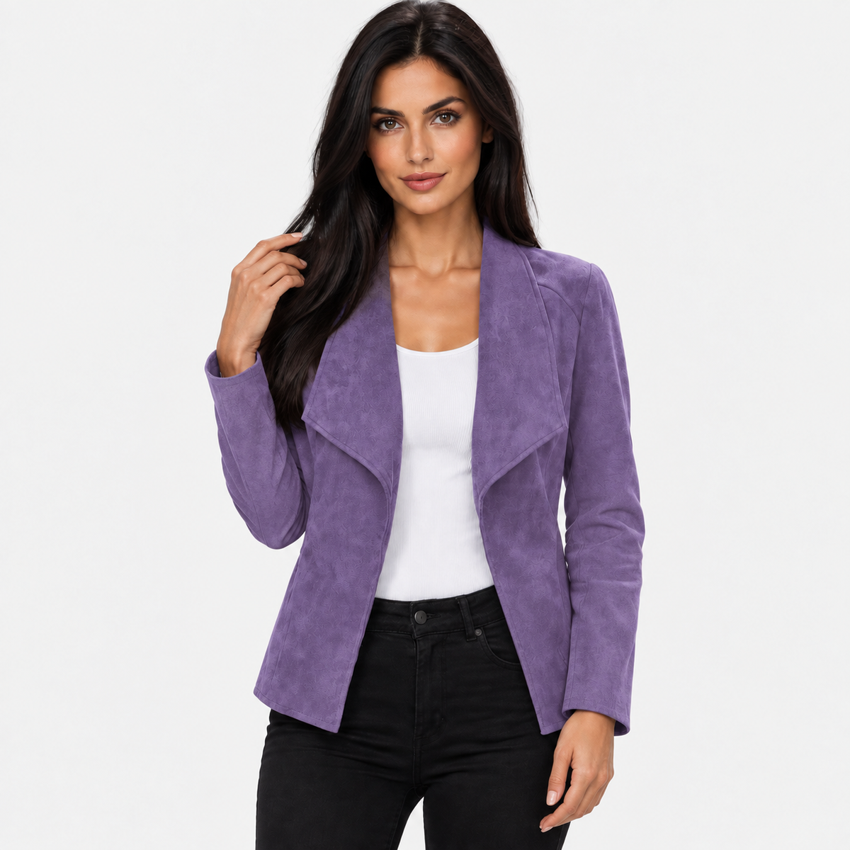 Montviro | Women’s Open Front Cardigan Jacket Elegant Fall Winter Outerwear