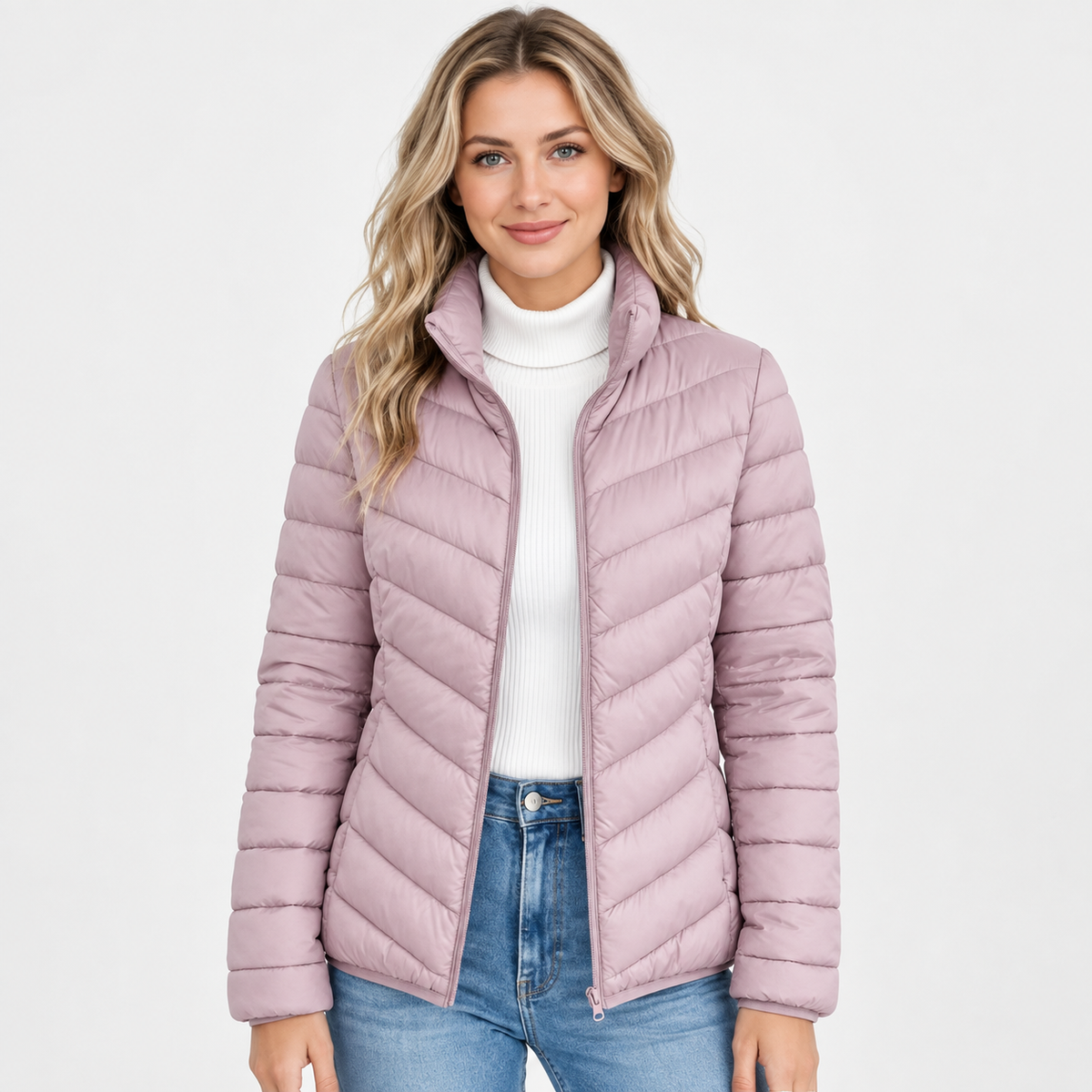 Montviro | Women's Stand Collar Jacket - Quilted Elegant Style
