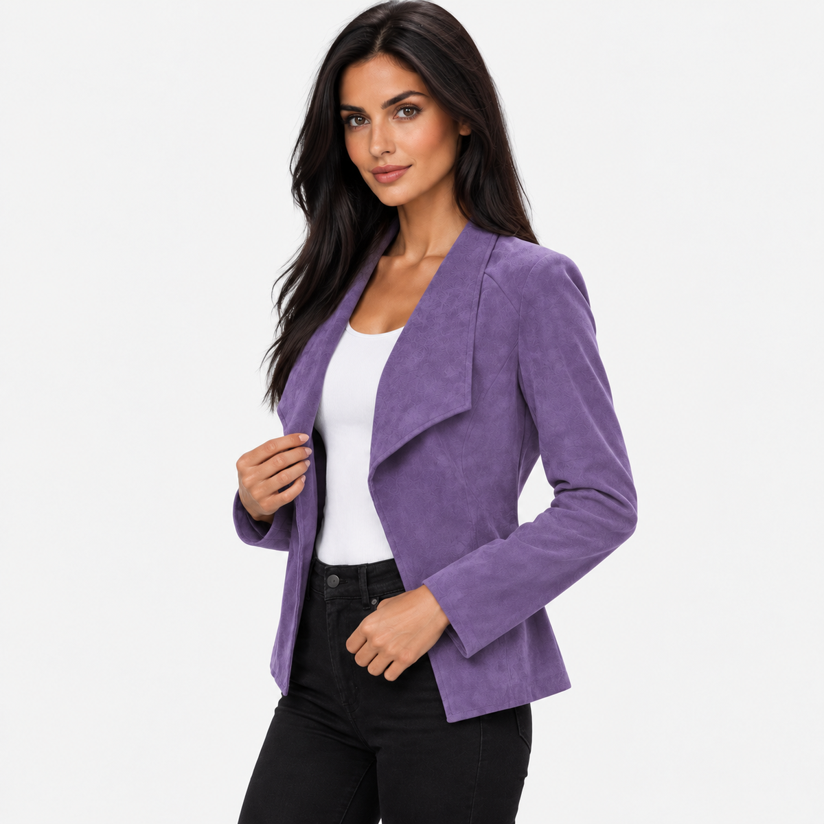 Montviro | Women’s Open Front Cardigan Jacket Elegant Fall Winter Outerwear