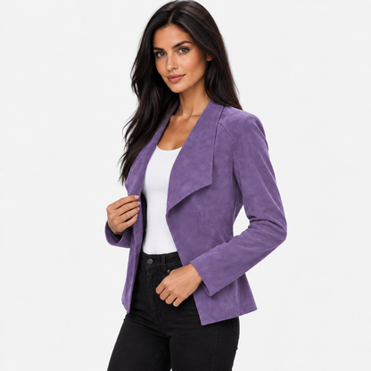 Montviro | Women’s Open Front Cardigan Jacket Elegant Fall Winter Outerwear