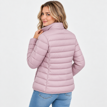 Montviro | Women's Stand Collar Jacket - Quilted Elegant Style