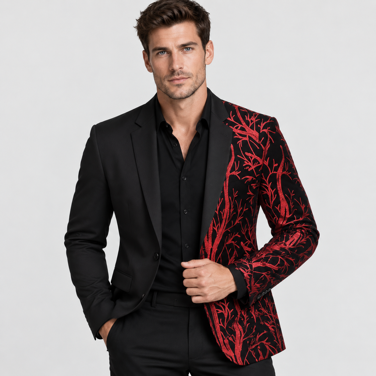 Montviro | Men’s Lapel Sequin Jacket Luxury Party Suit Style