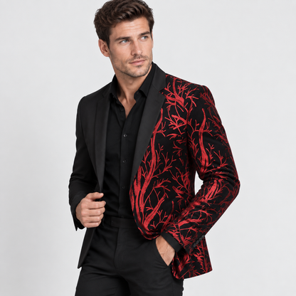 Montviro | Men’s Lapel Sequin Jacket Luxury Party Suit Style