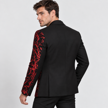 Montviro | Men’s Lapel Sequin Jacket Luxury Party Suit Style