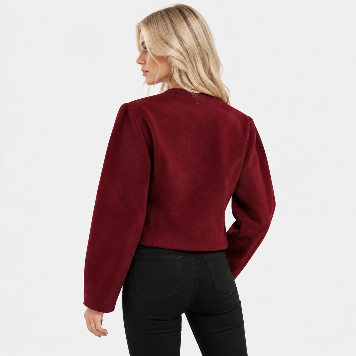 Montviro | Women’s Retro Jacket Lantern Sleeve Single Breasted Outerwear