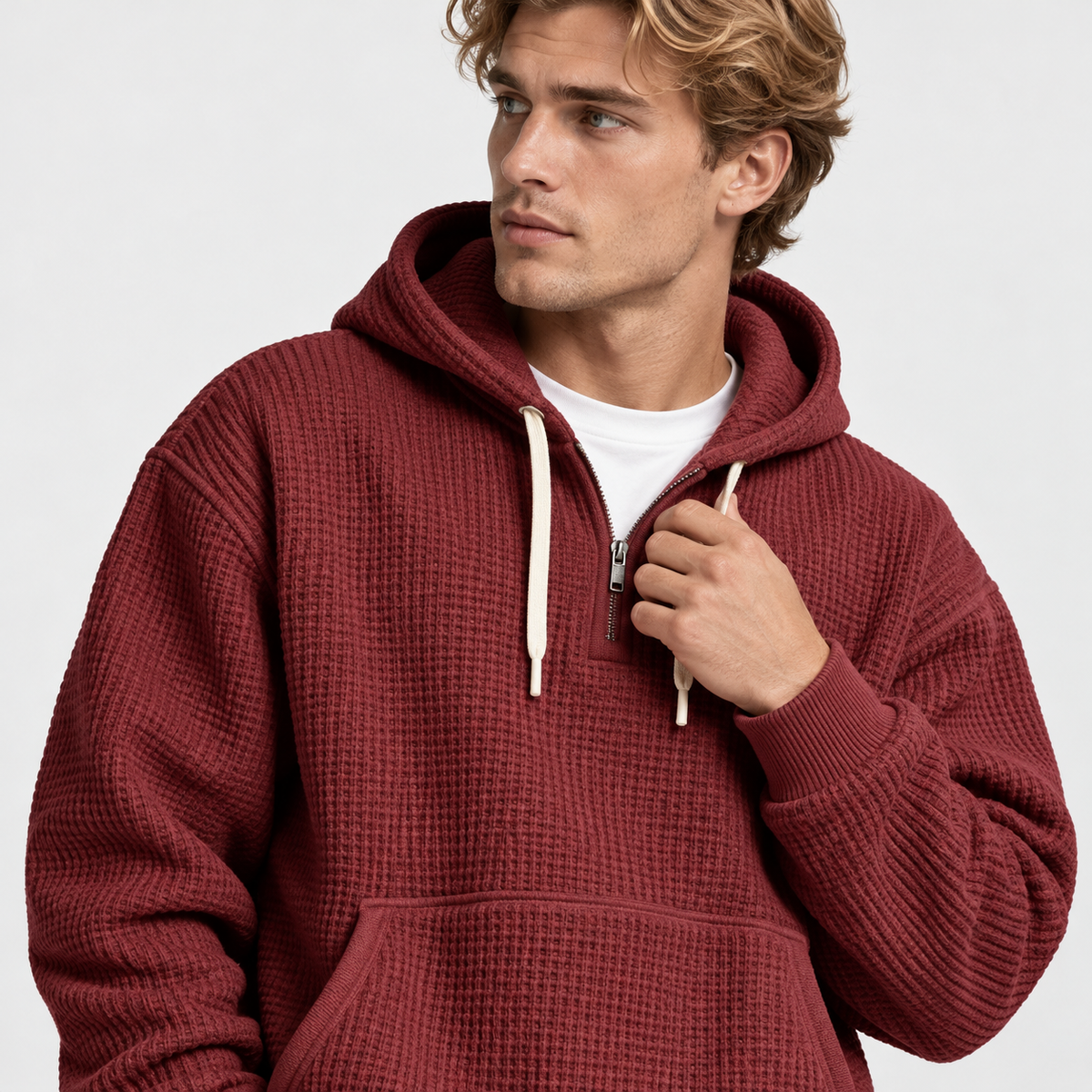 Montviro | Men's Hooded Two Piece Set Knit Casual Fall Winter Outfit