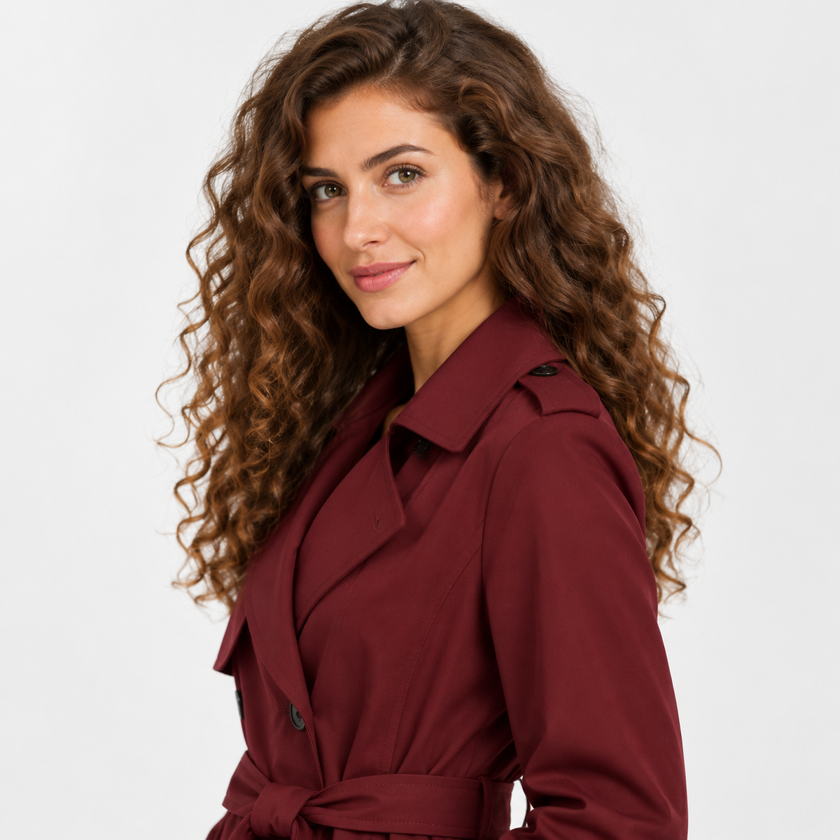 Montviro | Women’s Trench Coat Belted Waist Lapel Outerwear