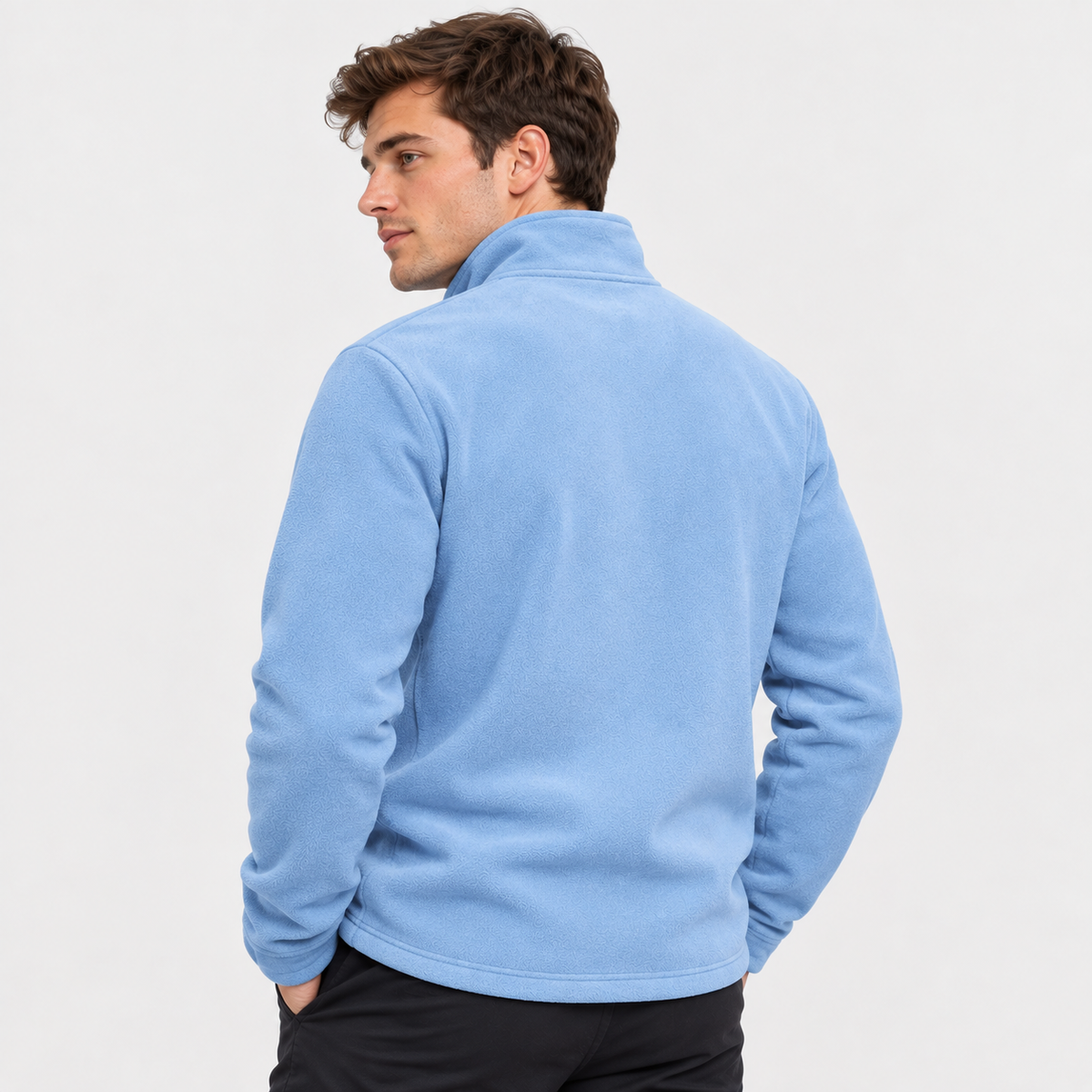 Montviro | Men's Half-Zip Pullover - Solid Color Sweatshirt
