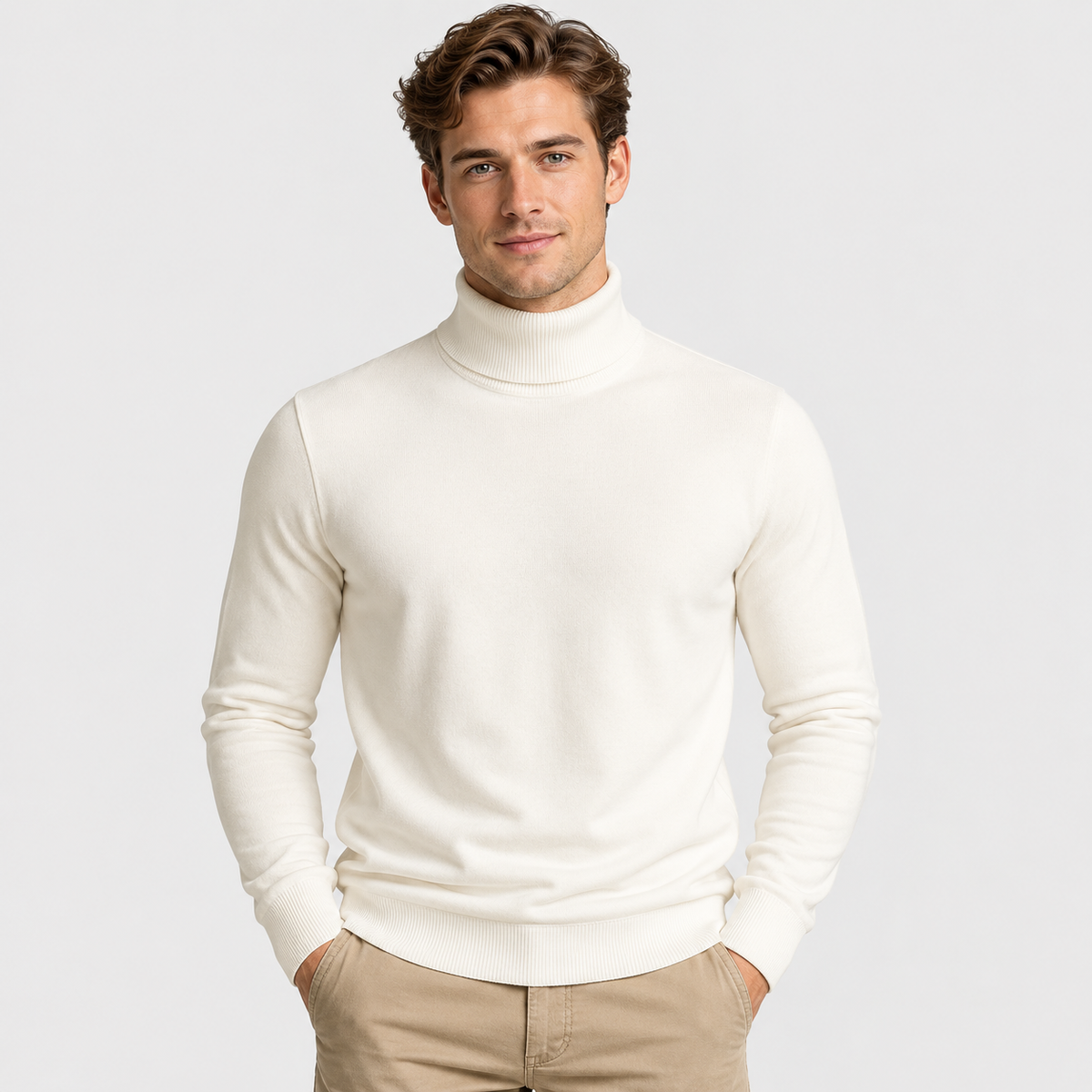 Montviro | Men's Viscose Sweater Rib Knit Crew Neck Regular Fit