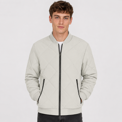 Montviro | Men's Stand Collar Jacket - Lined Zip-Up Winter Outerwear